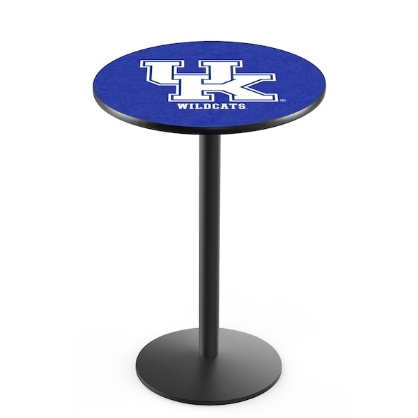 36" Blk Wrinkle Kentucky "UK" Pub Table